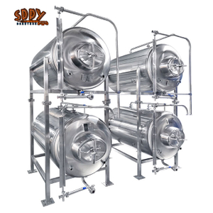 Stacked Fermenters and Brite Beer Tanks