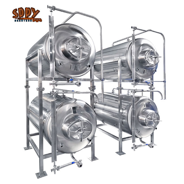 Stacked Fermenters and Brite Beer Tanks