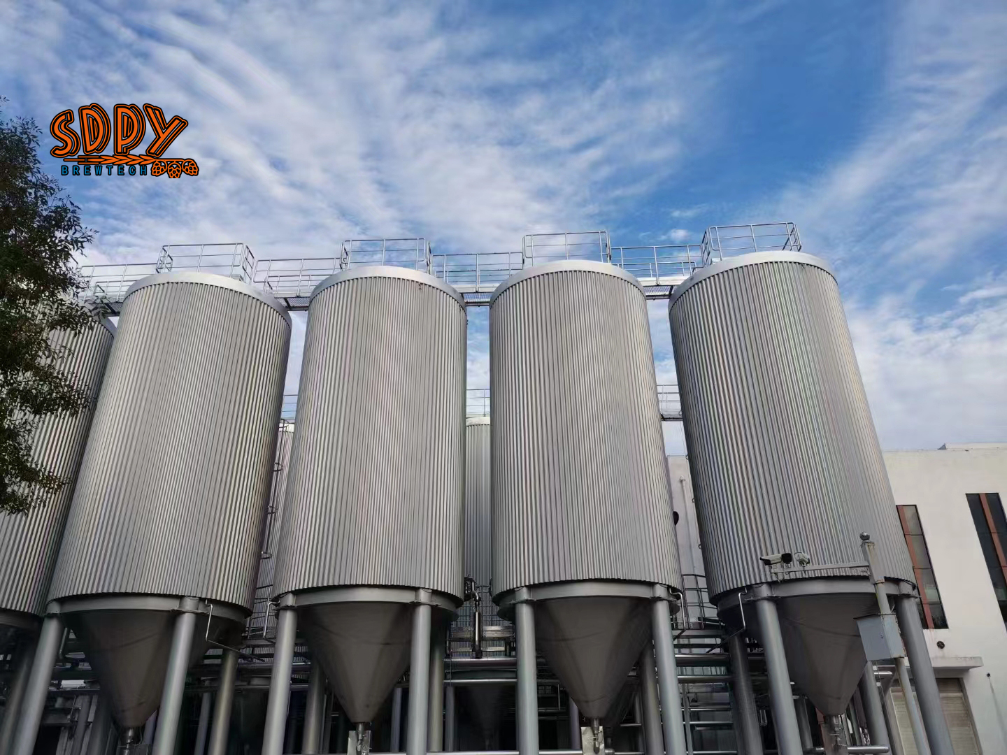 large fermentation tanks