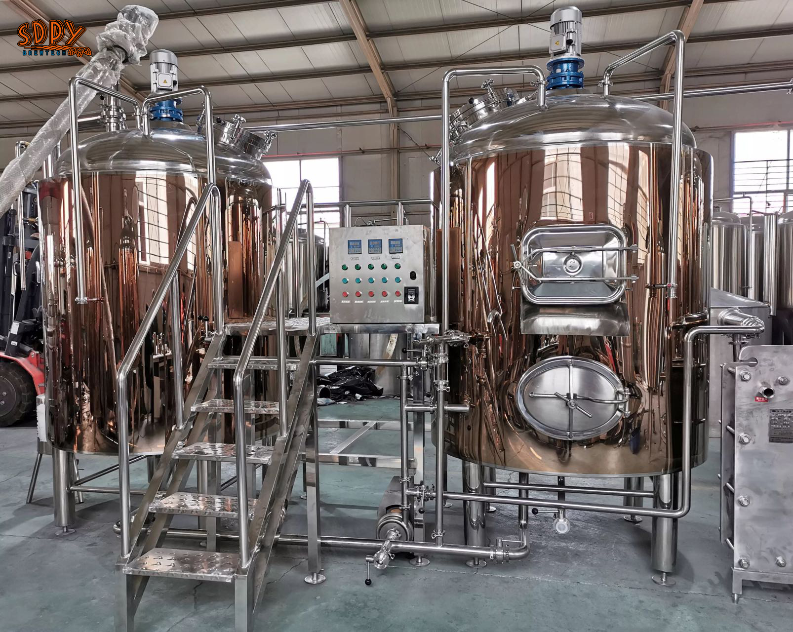 500l coppere brewhouse
