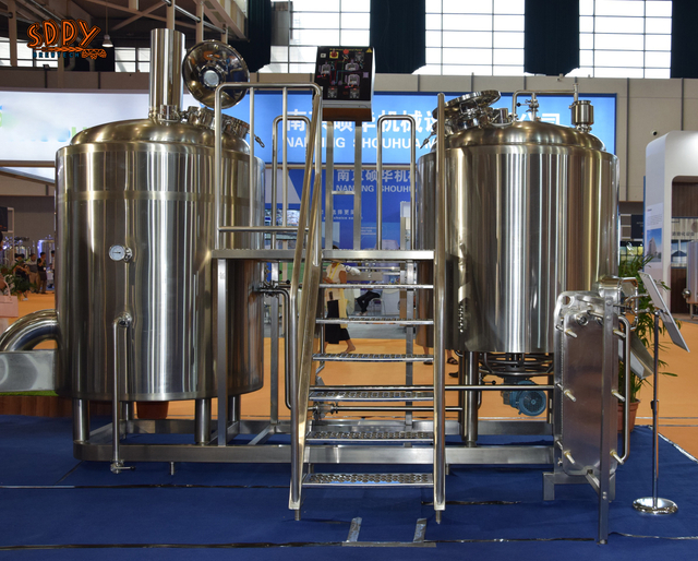 7BBL stainless steel direct fire brewhouse