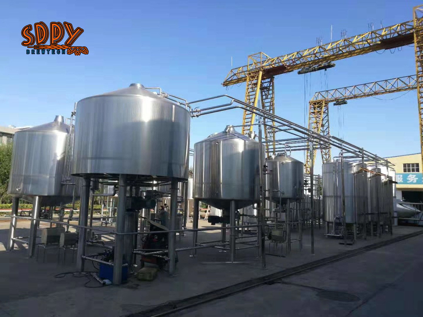 4000L Beer Brewing System turnkey project