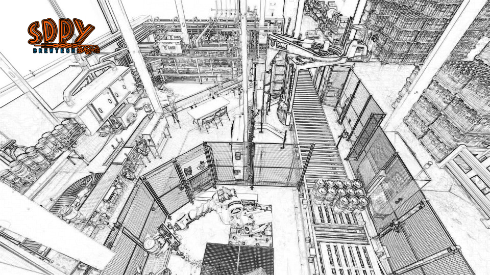 Kegging line layout
